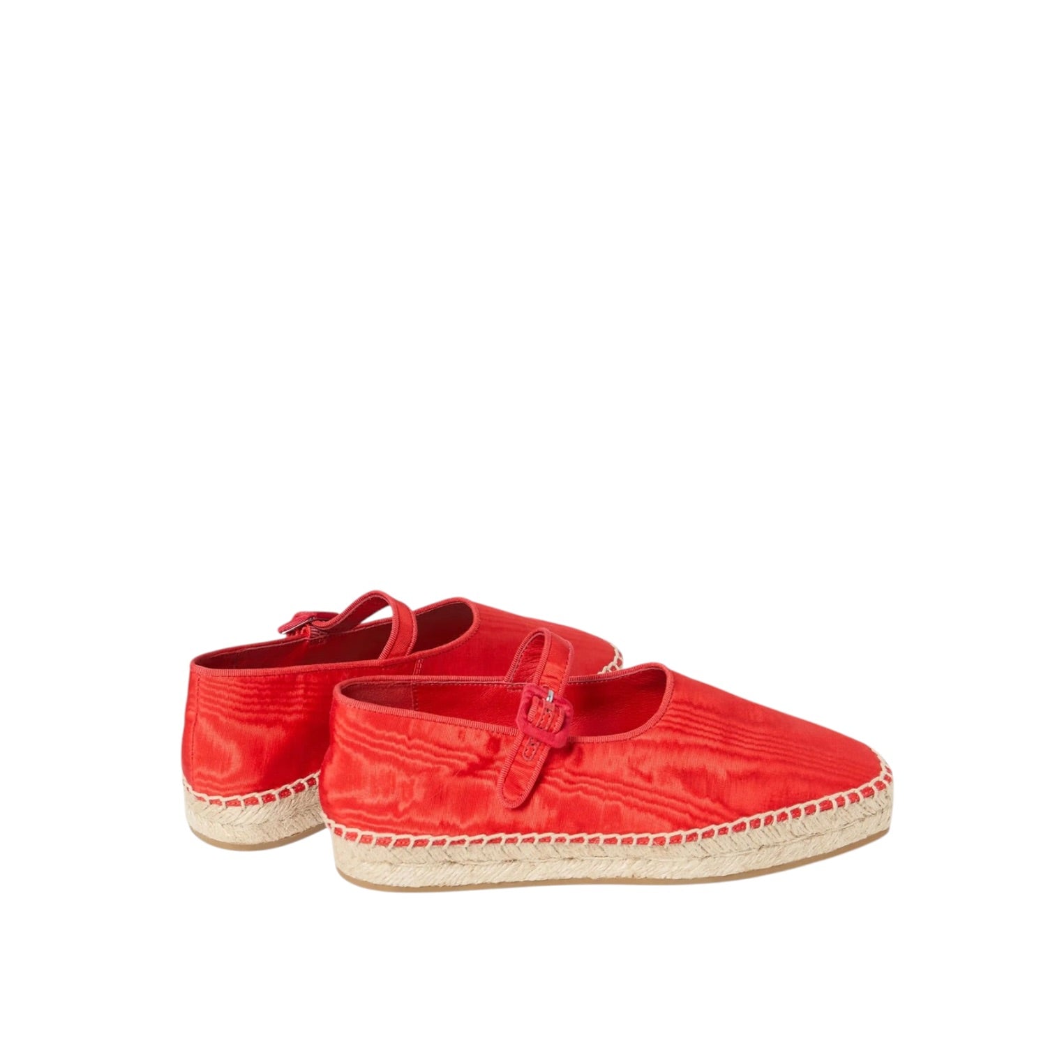 Loeffler Randall Clover Red Moiré Espadrille