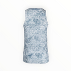 Majestic Filatures Linen Stripe Scoop Neck Tank - Marine/Blanc