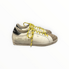 Primabase Suede Low Top Sneaker W/Yellow Laces - White