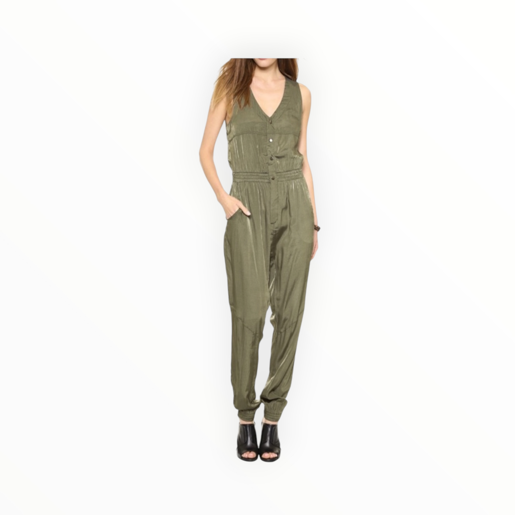 ONE by one teaspoon Aston Utility Jumpsuit - Khaki