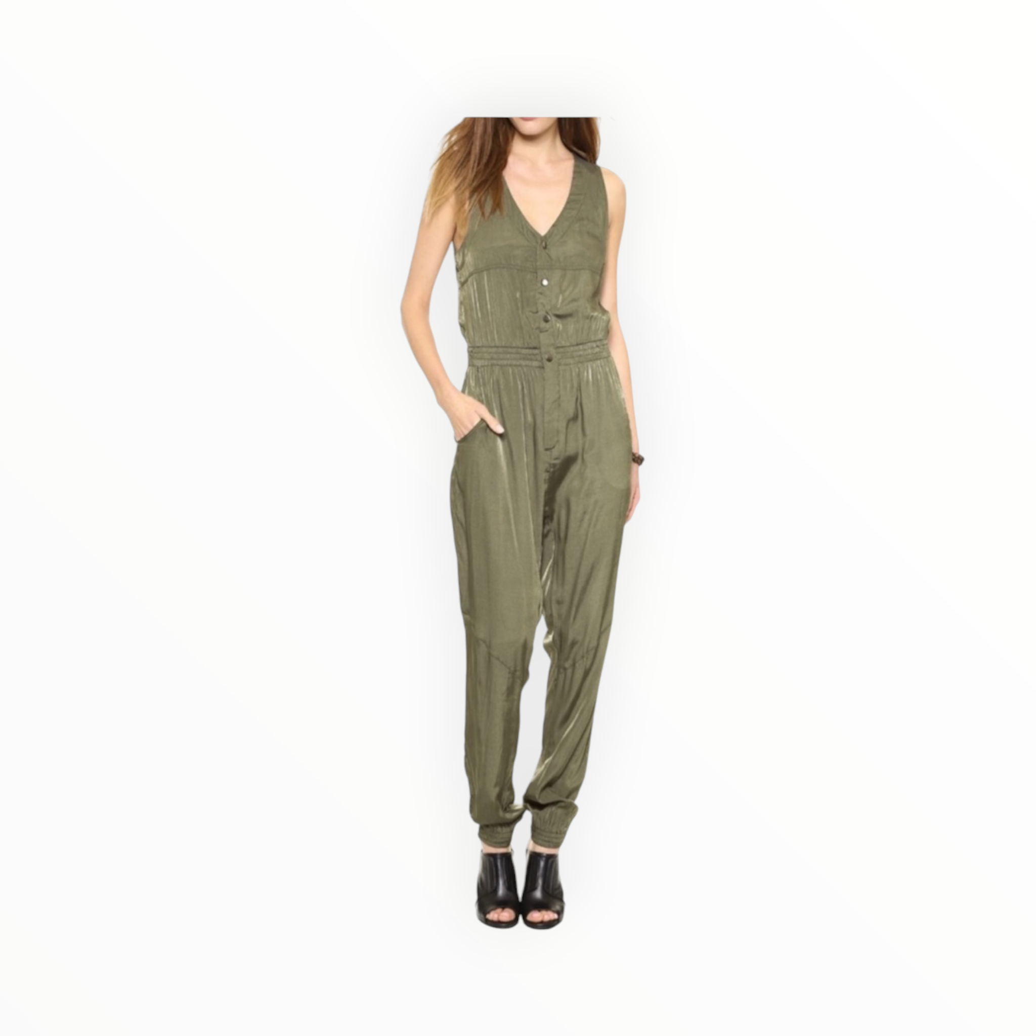 ONE by one teaspoon Aston Utility Jumpsuit - Khaki