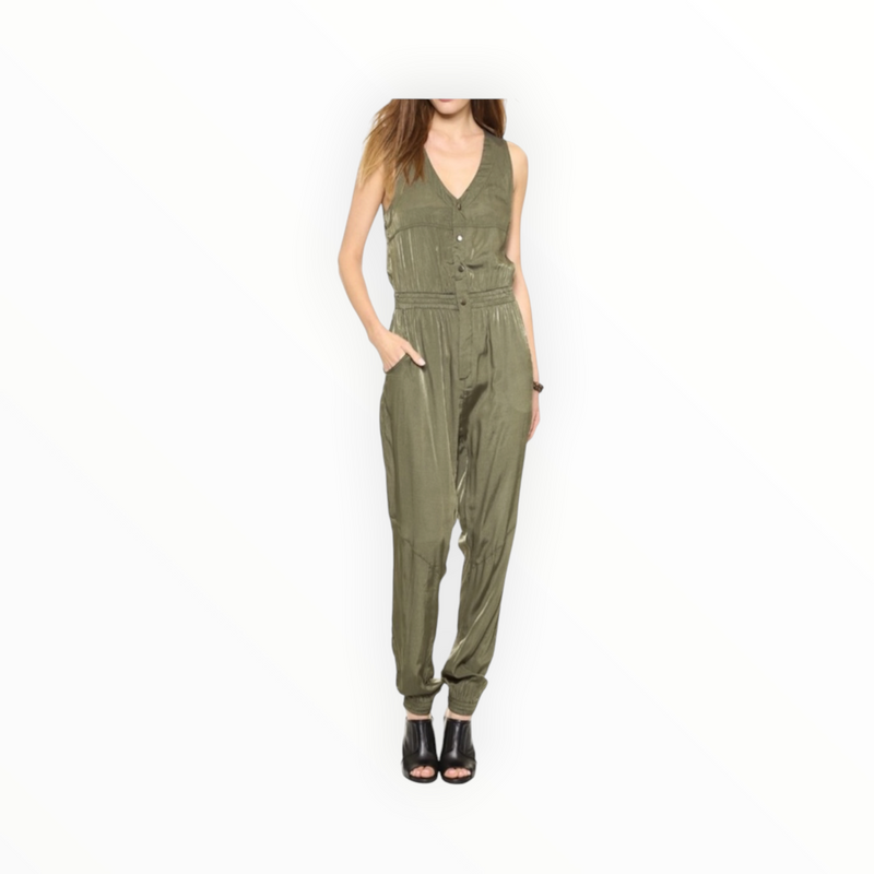 ONE by one teaspoon Aston Utility Jumpsuit - Khaki
