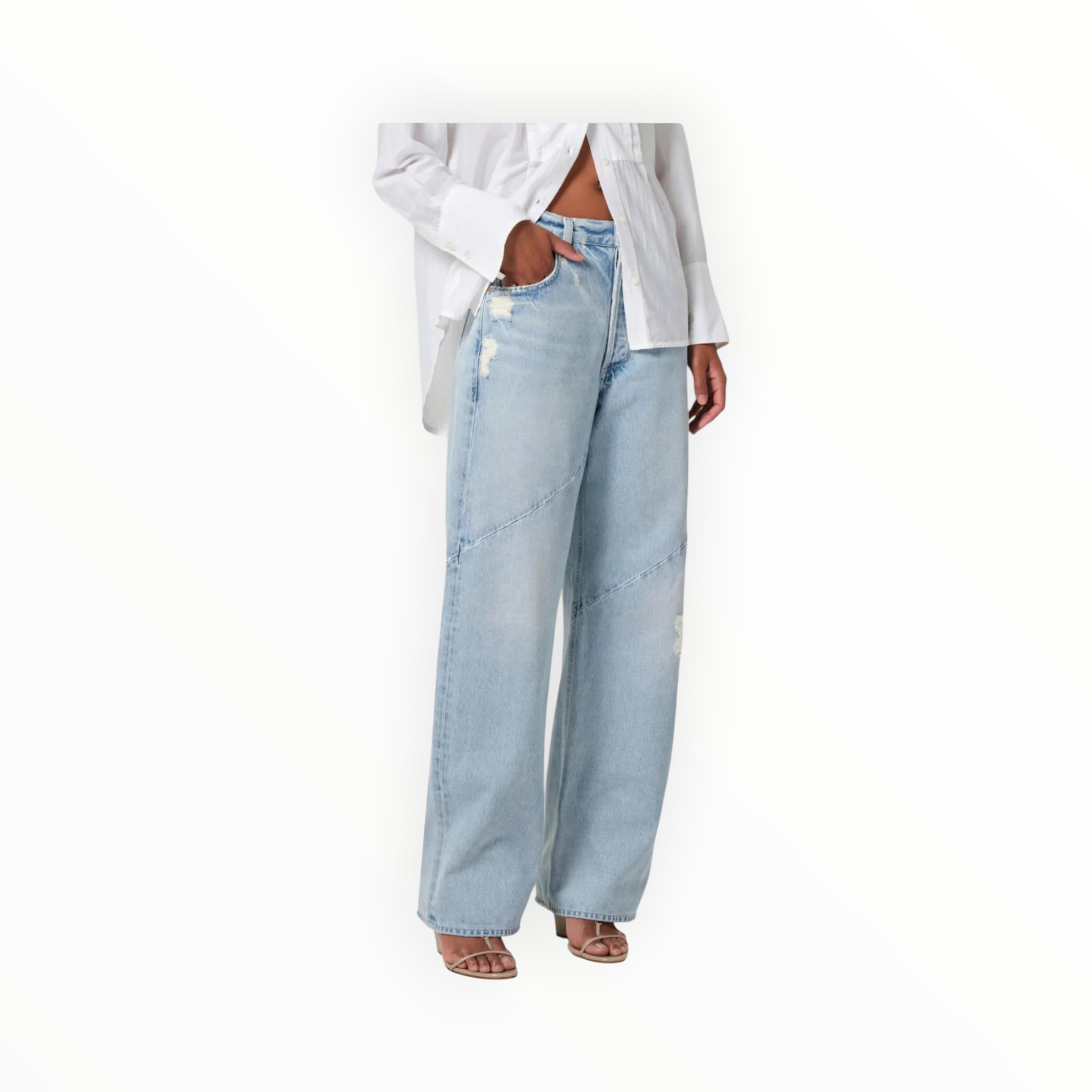 Citizens of Humanity Ayla Swirl Baggy Cuffed Jeans - Hallstatt