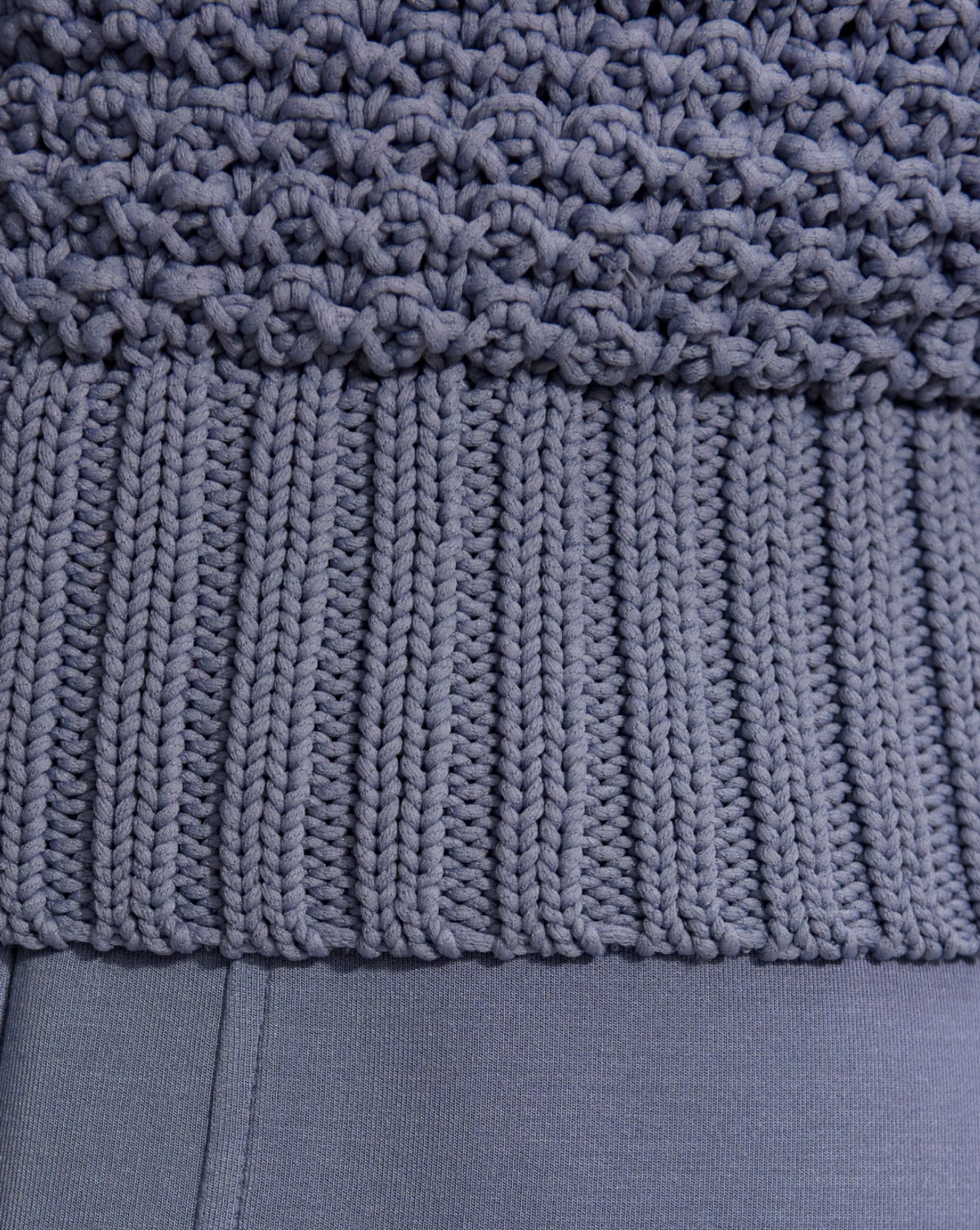 Varley Adie Knit Vest - Stone Blue