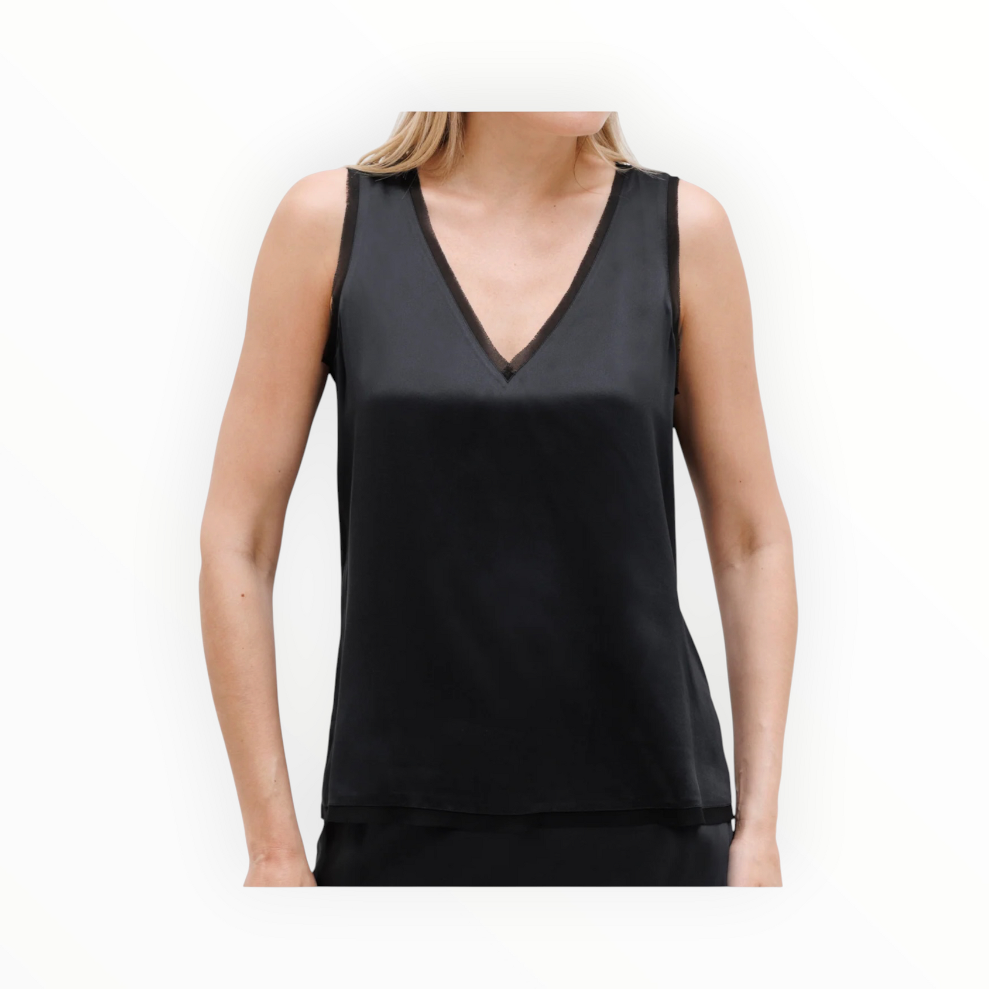 go> BY GOSILK Go V-Tee Redux - Washed Black