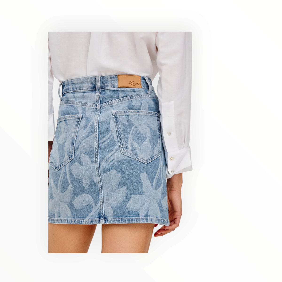 Rails Burbank Skirt - Floral Laser