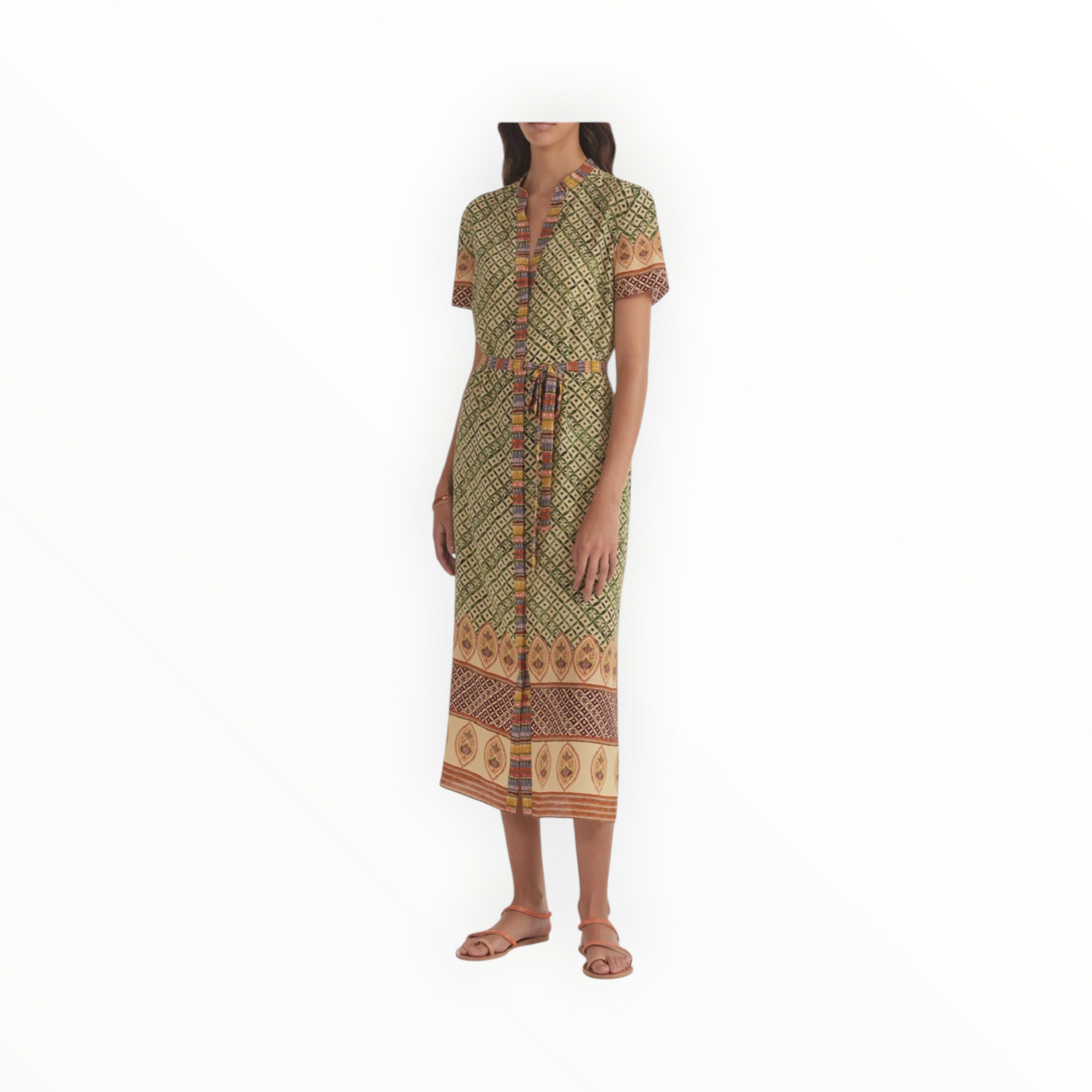 Saloni Vicki Dress - Myrtle Mosaic