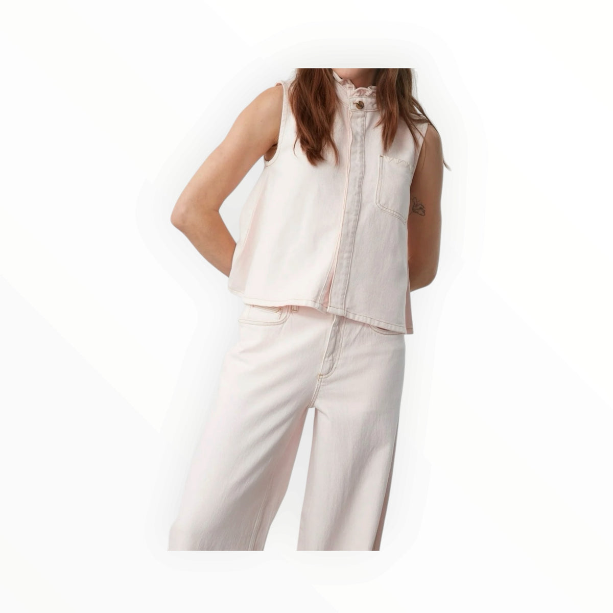 seventy + mochi Iris Vest - Blush