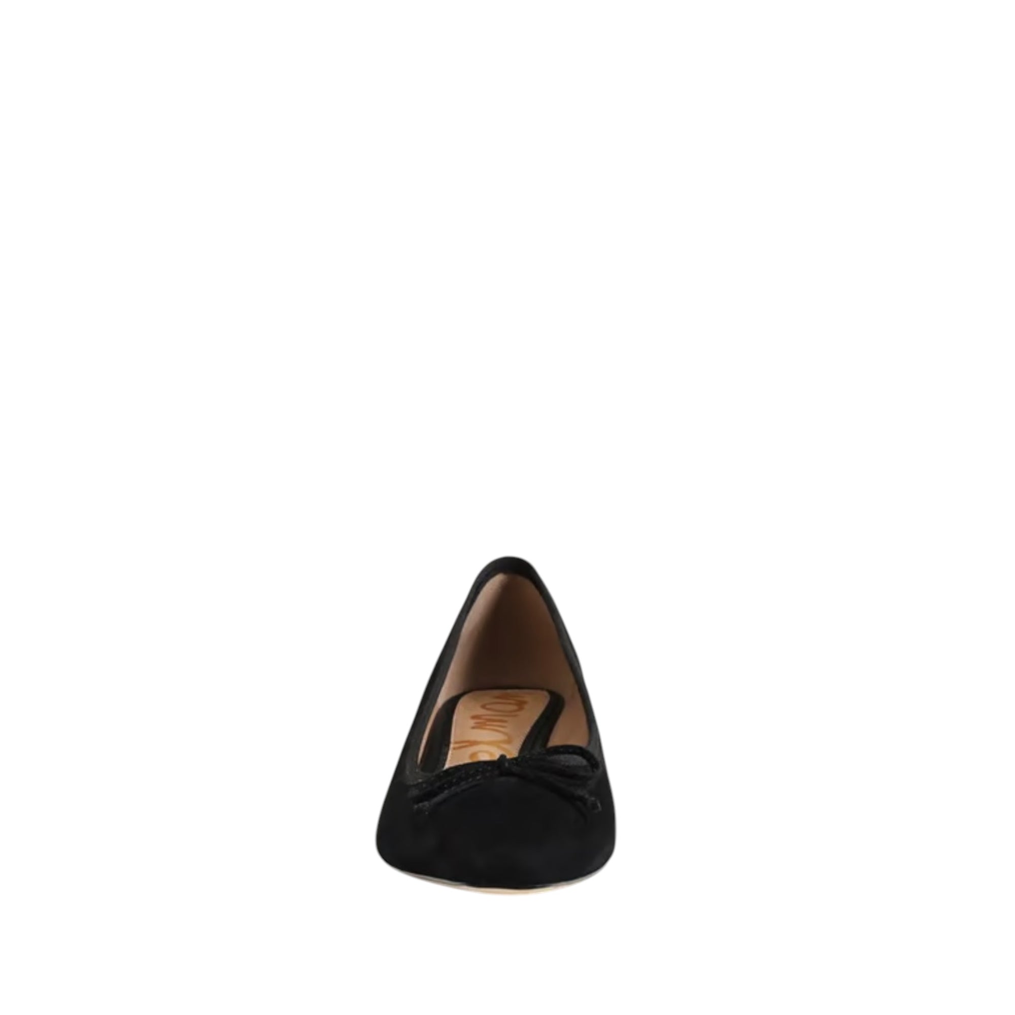 Sam Edelman Rinda Pointed Toe Ballet Heel - Black Suede