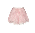 Rabens Saloner Roxana Plume Shorts - Powder Pink