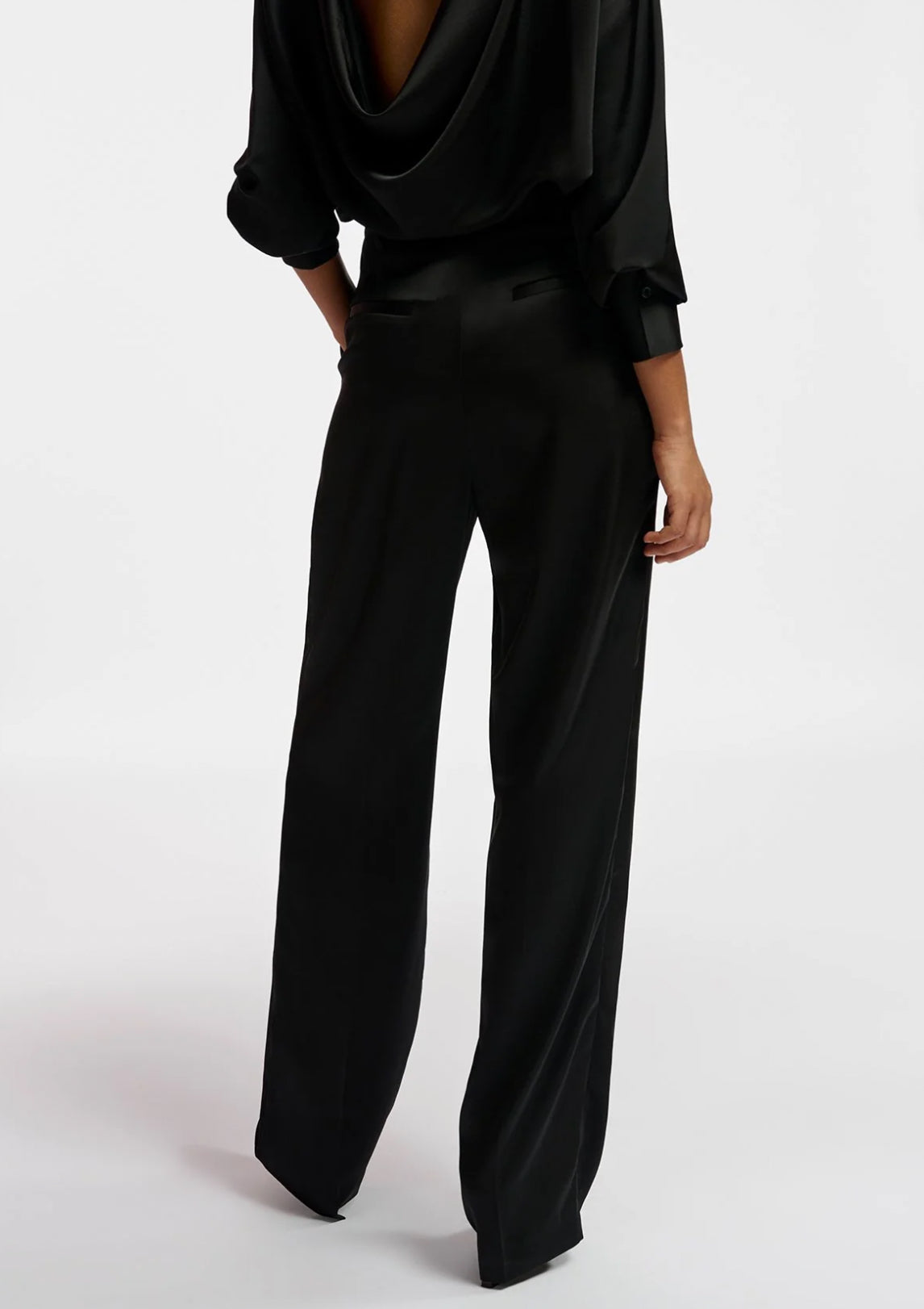 Essentiel Antwerp Evanescent Satin Pants - Black