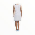 Joseph Ribkoff Mesh Overlay Dress - White