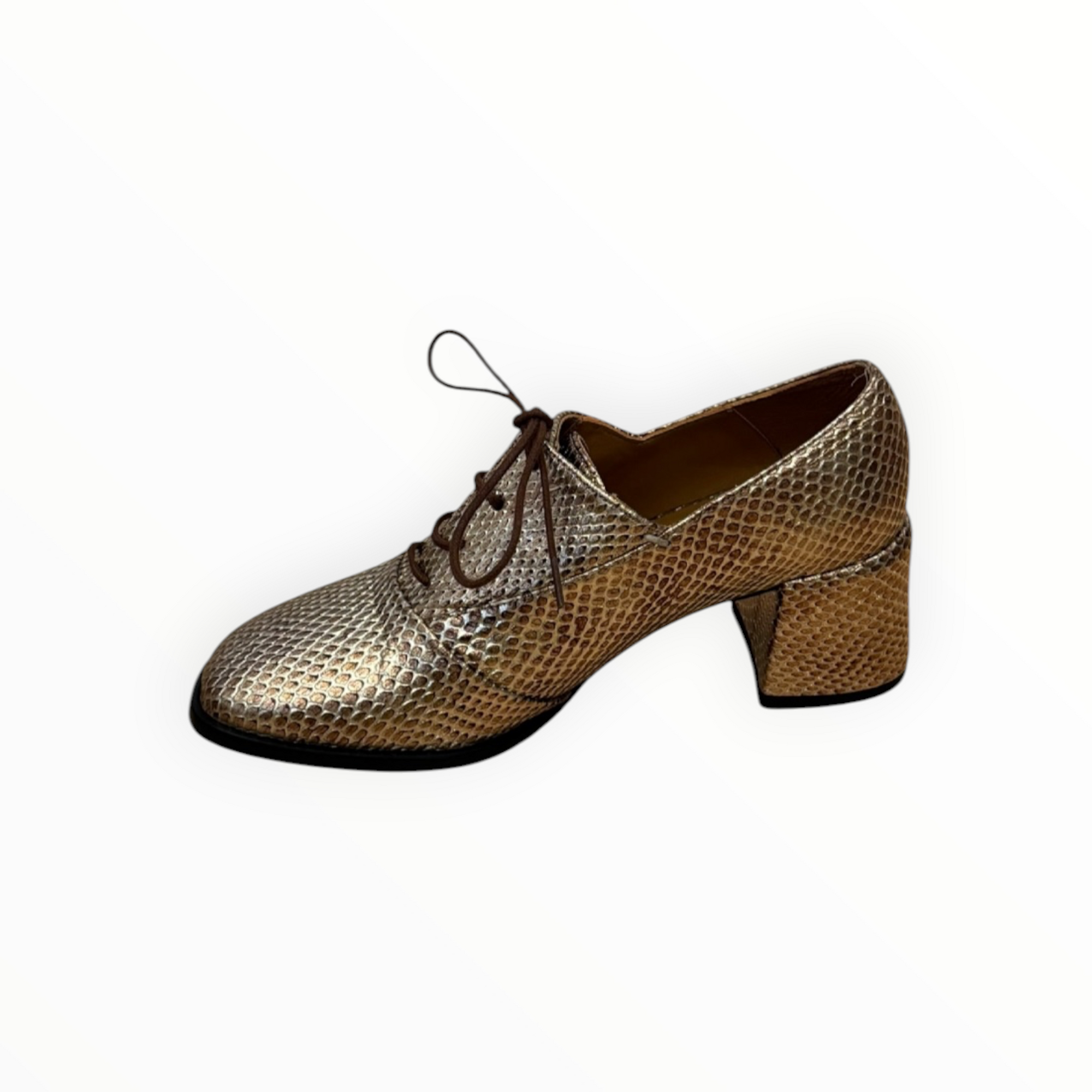 AUDLEY Cory Lace-Up Shoe - Metallic