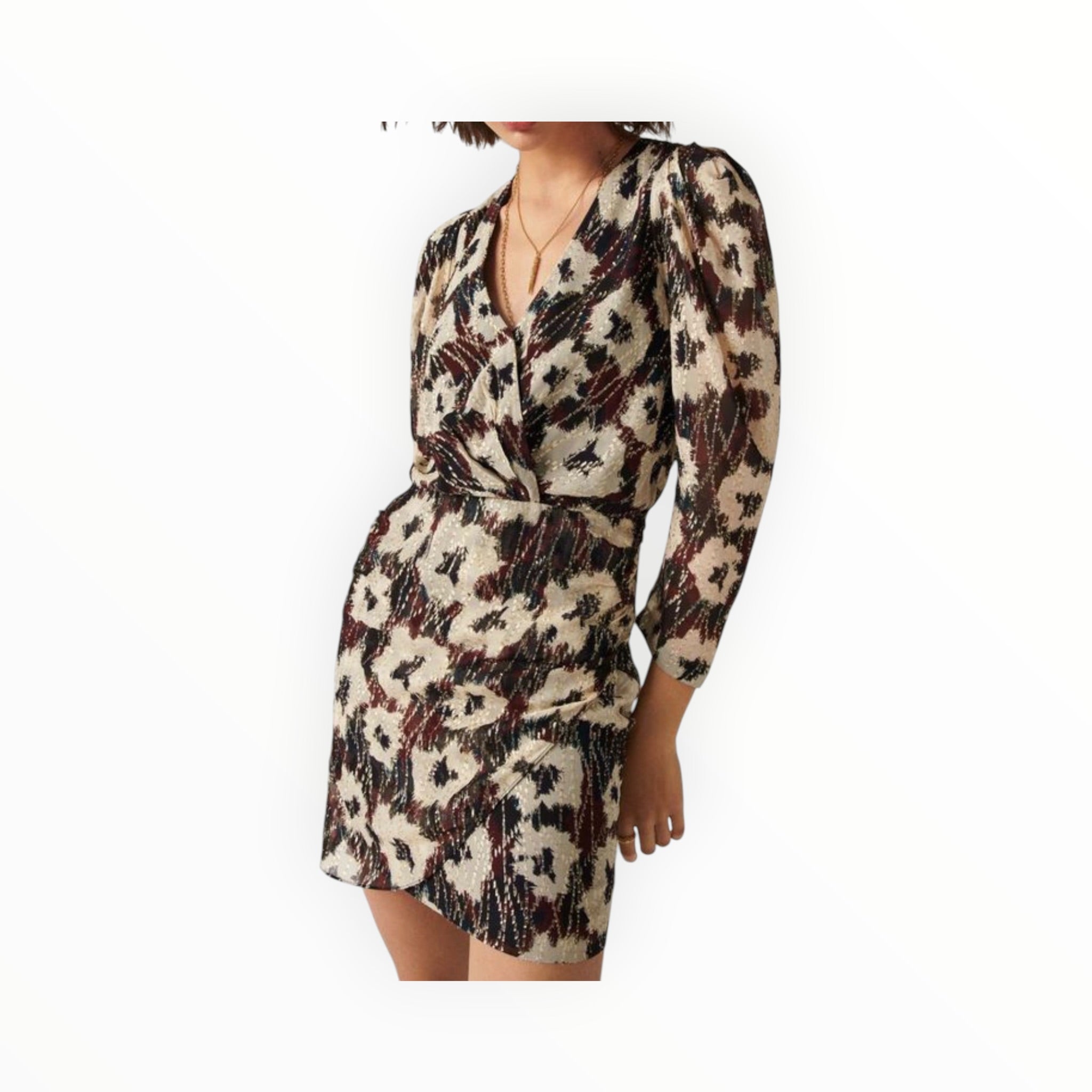 ba&sh Kivy Dress - Beige/Black
