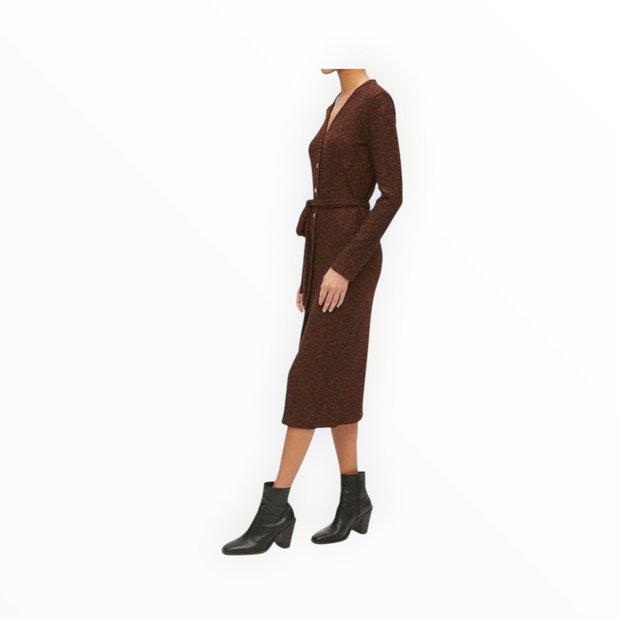 Michael Stars Isa Cardigan Dress - Rustique