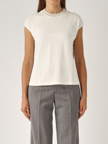 Gran Sasso Lurex Collar T-Shirt - Butter