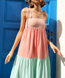 PAPER LONDON Laura Dress - Sundae Sun