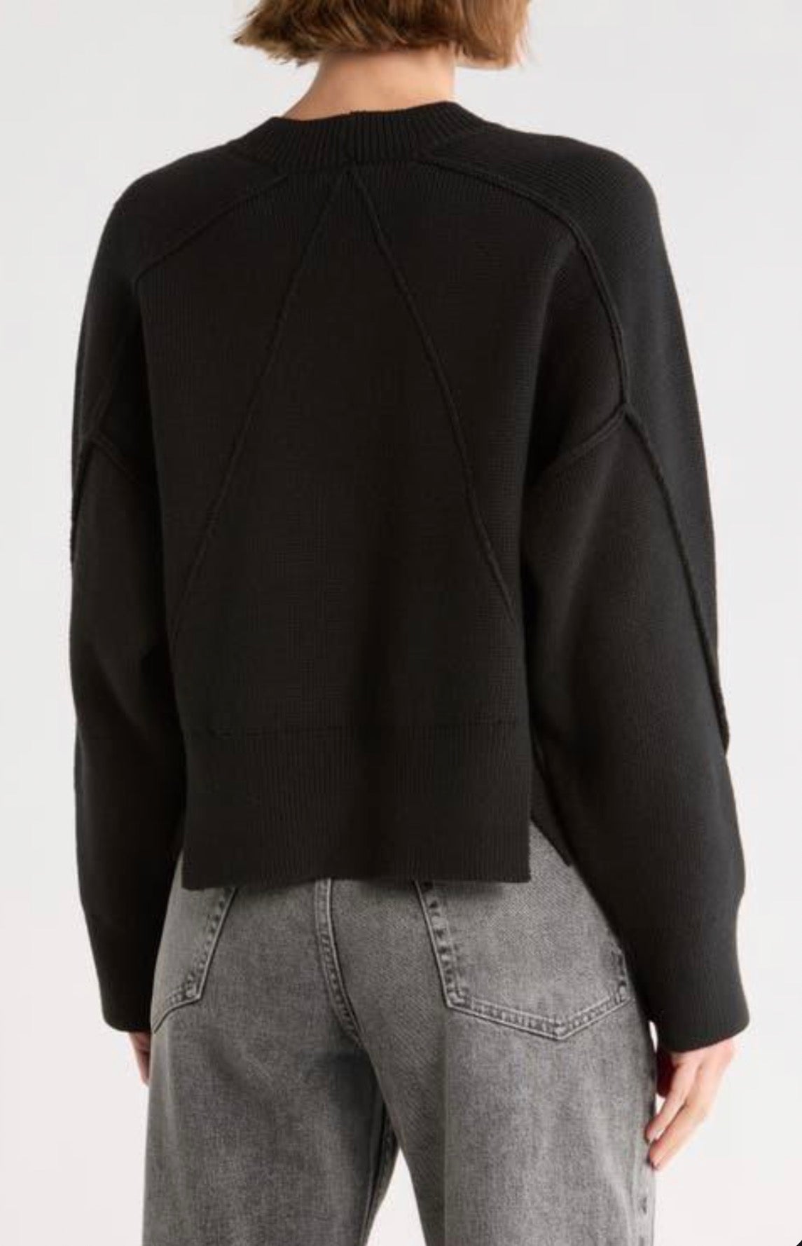 rag & bone Lysa Crewneck Sweater - Black