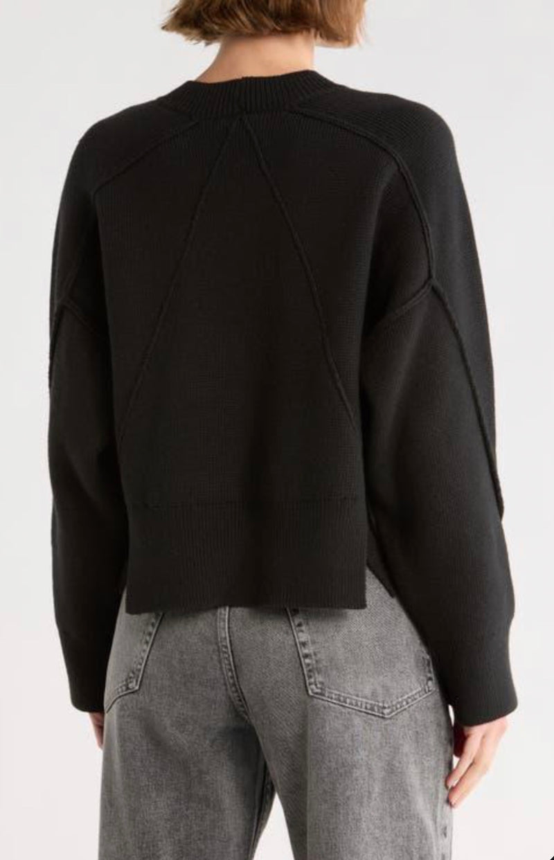 rag & bone Lysa Crewneck Sweater - Black