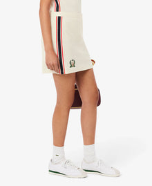 Lacoste French Made Textured Piqué Skirt - Cream