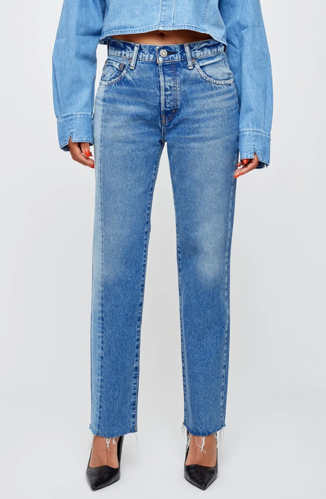 Moussy Westchase Straight - 110 Blue