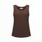 Joseph Ribkoff Silky Knit Scoop Neck Camisole - Mahogany