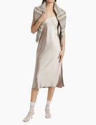 dh New York Lou Sweater & Satin - Dress Set - Oatmeal Combo