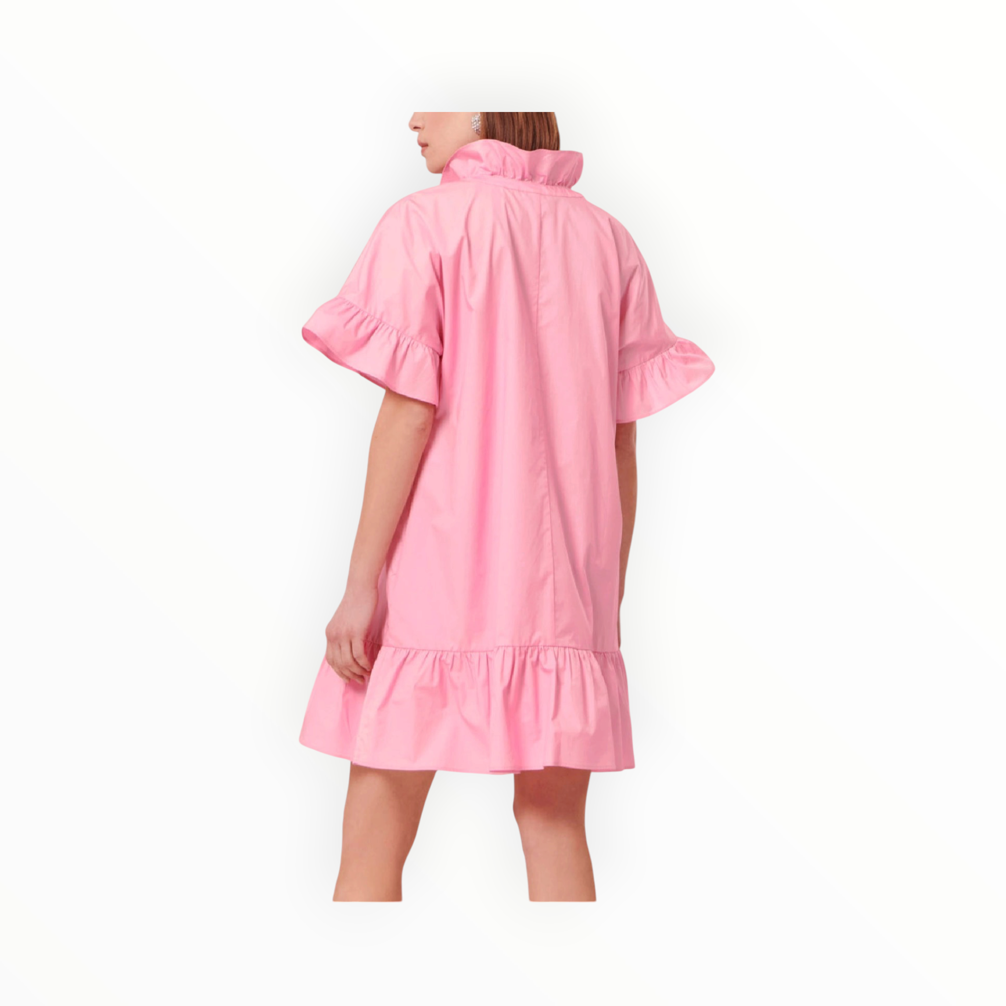 Tara Jarmon Ripoline Poplin Dress - Pink