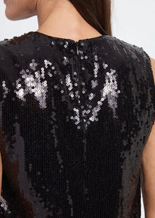 Lyssé Adaline St Sequin Shell - Black