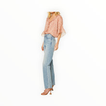 MISA Lindsay Top - Dusty Rose Python
