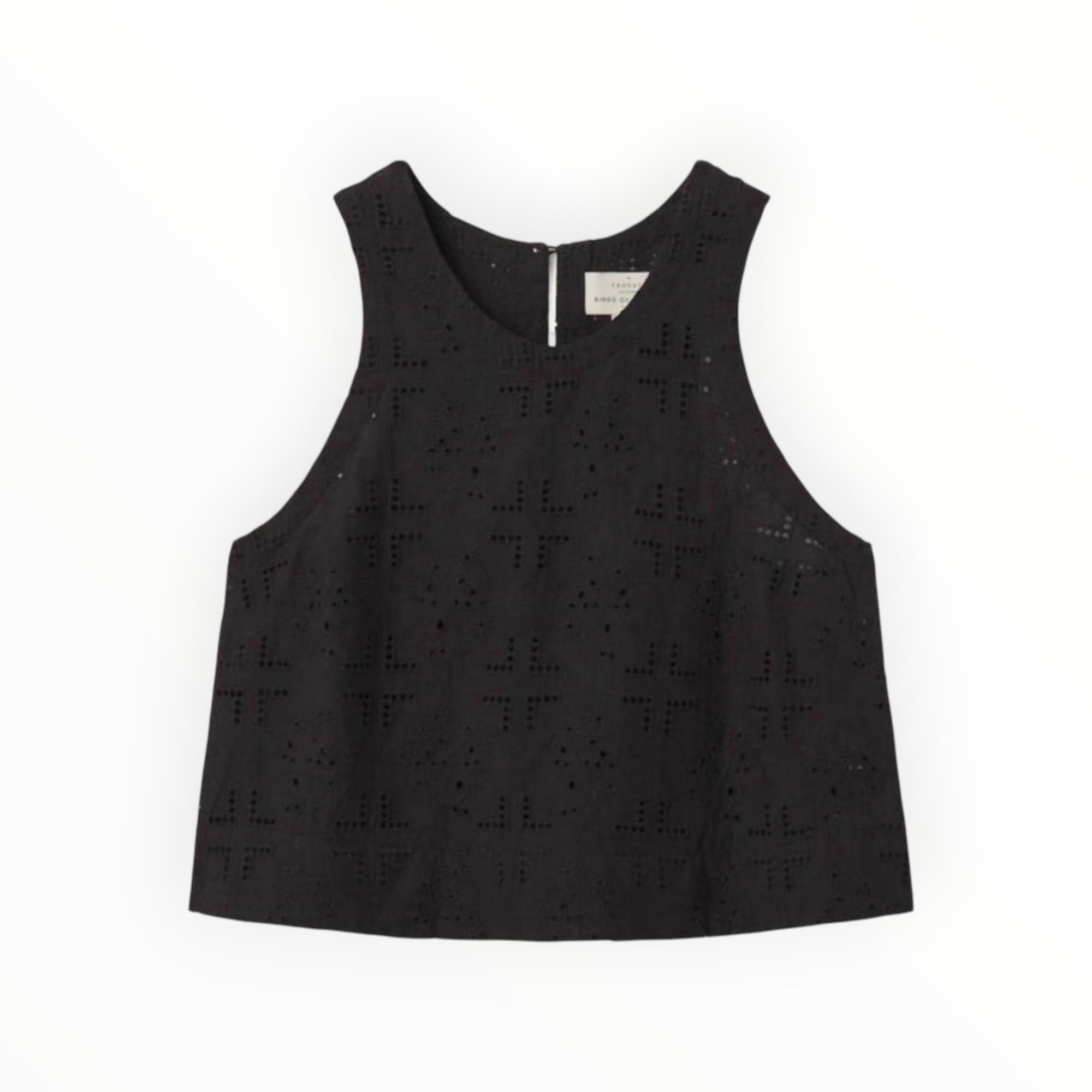 Trovata Esther Eyelet Tank - Black Handkerchief
