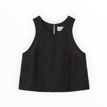 Trovata Esther Eyelet Tank - Black Handkerchief