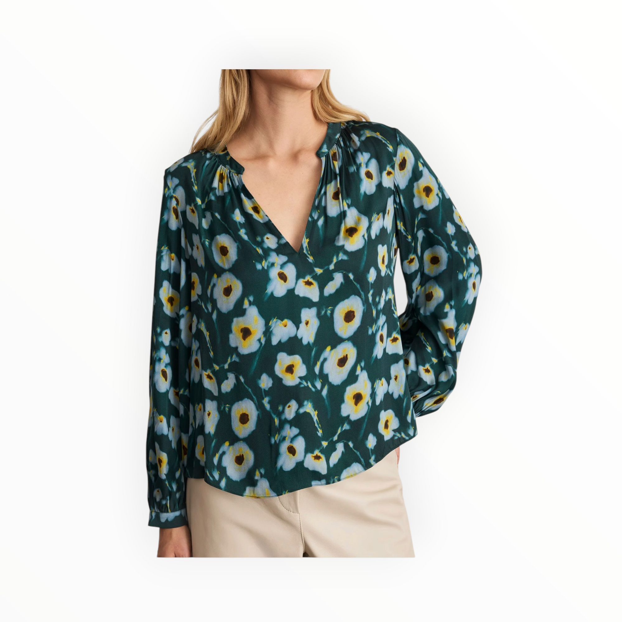 Tanya Taylor Sonia Top - Emerald Multi