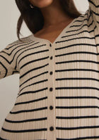 Z Supply Jordana Stripe Sweater - Sandshell