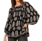 Omika Fitzgerald Blouse - Adia Obsidian