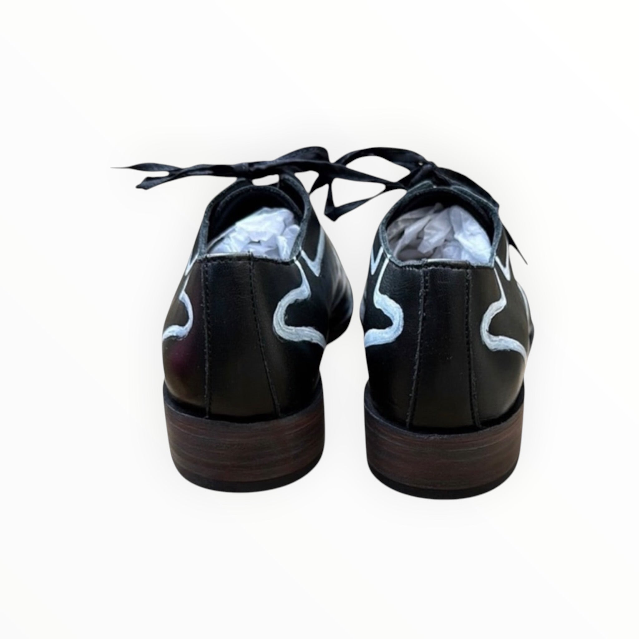 Esquival Handpainted Wingtip - Black
