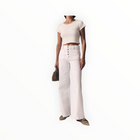 LE JEAN Georgia Wide Leg - White