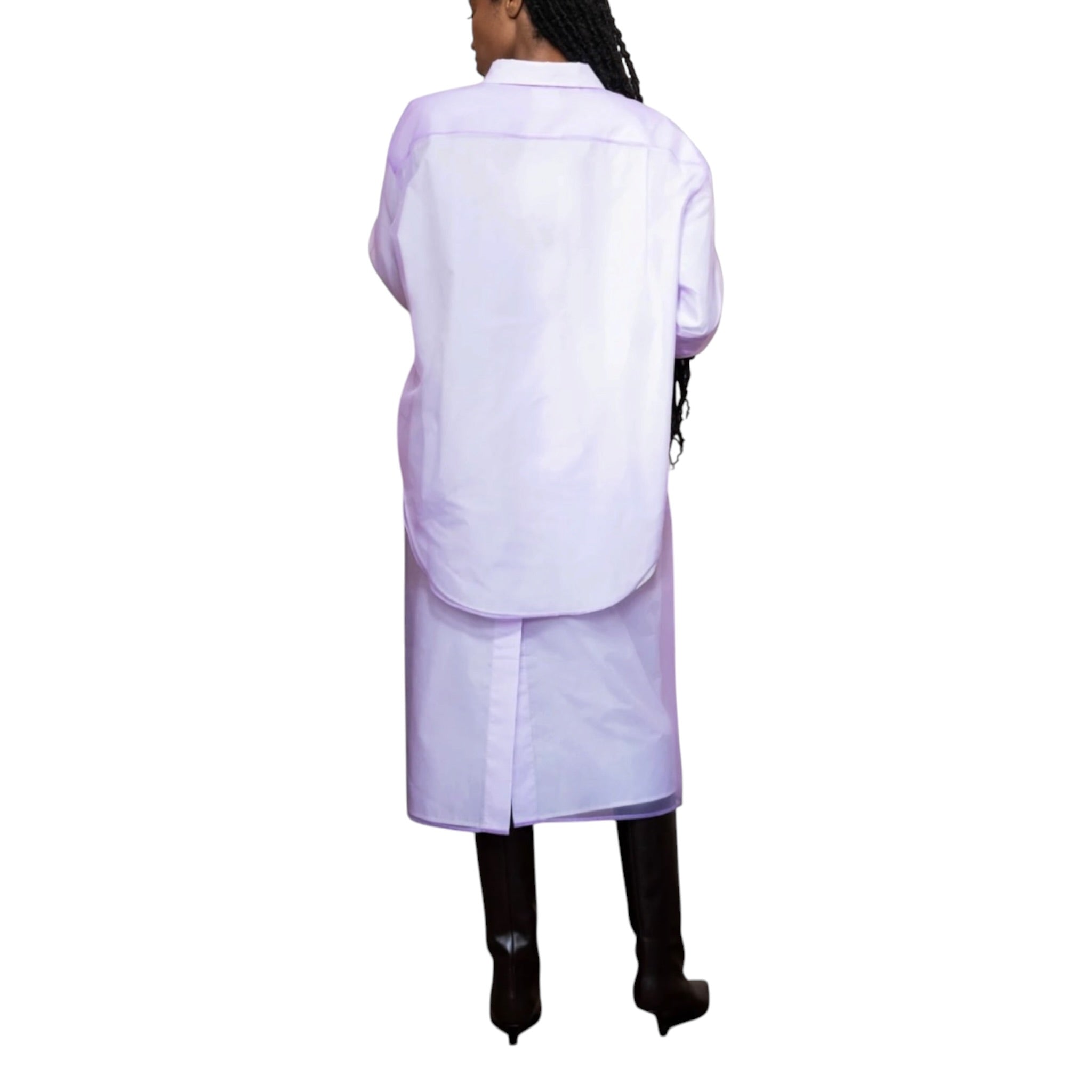 Mantu Sheer Midi Skirt - Lilac