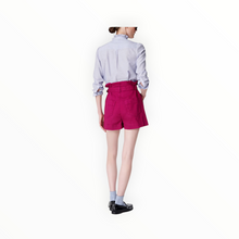 Vanessa Bruno Adriel Cotton High Rise Shorts - Lie de Vin
