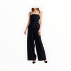 Cartolina Romita Peplum Top - Midnight Blue