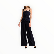Cartolina Romita Peplum Top - Midnight Blue