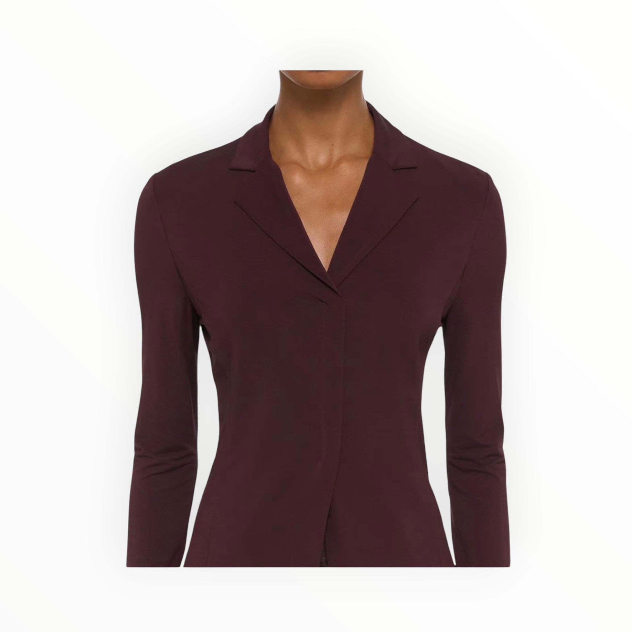 Helmut Lang Blazer Top - Mahogany