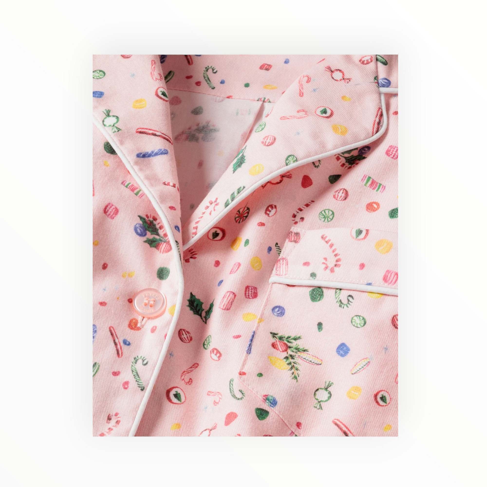 Petite Plume Women's Twill Pajama Set - Vintage Sweets