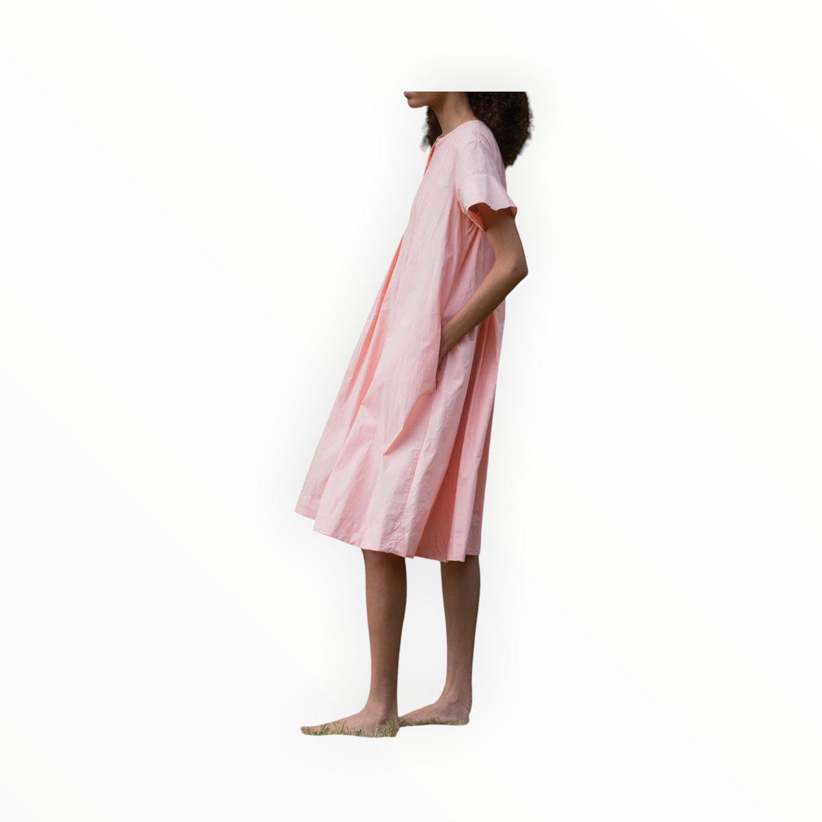 sula Dolls Dress - Orange Tiny Check
