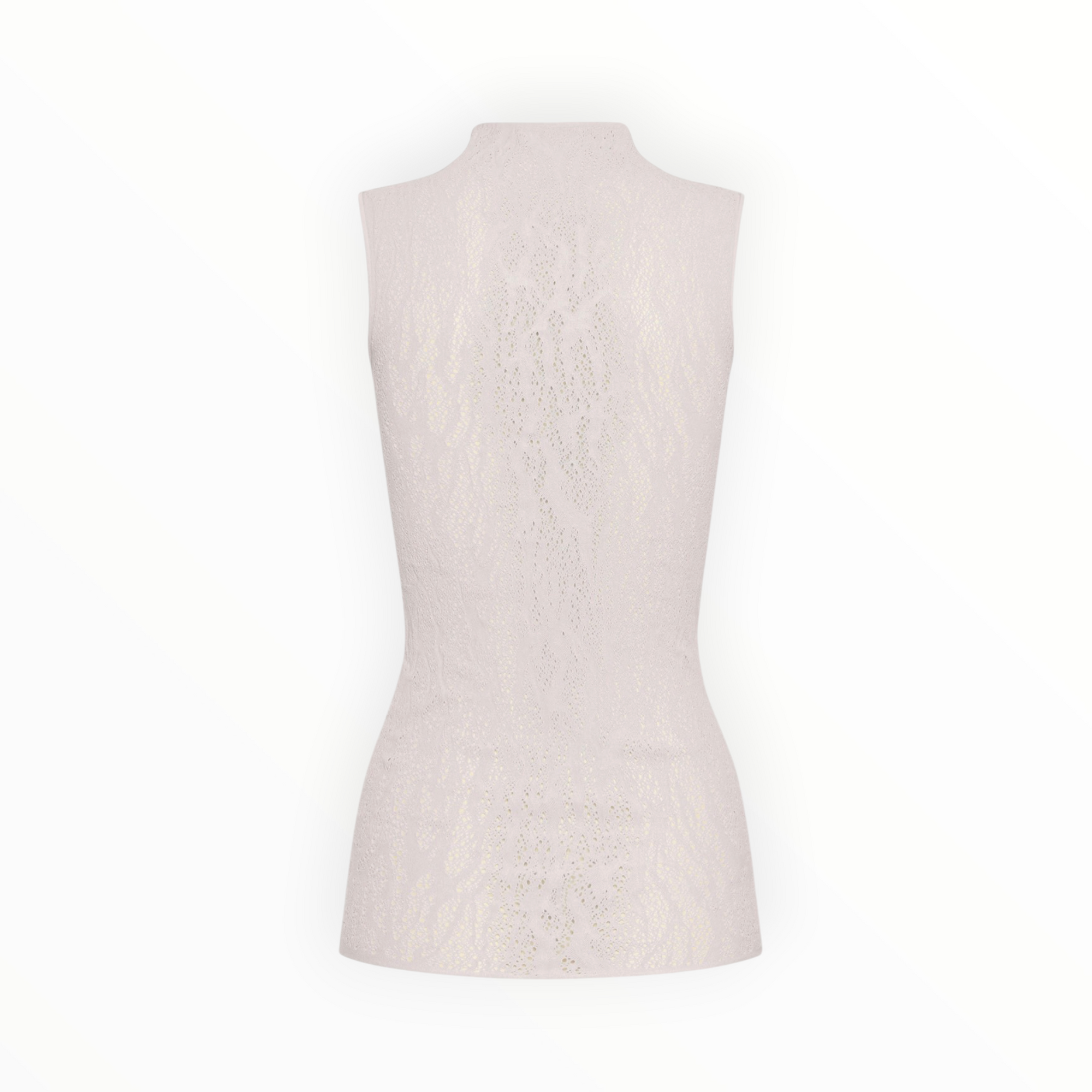 Wolford Snake Lace Top Sleeveless - Platinum