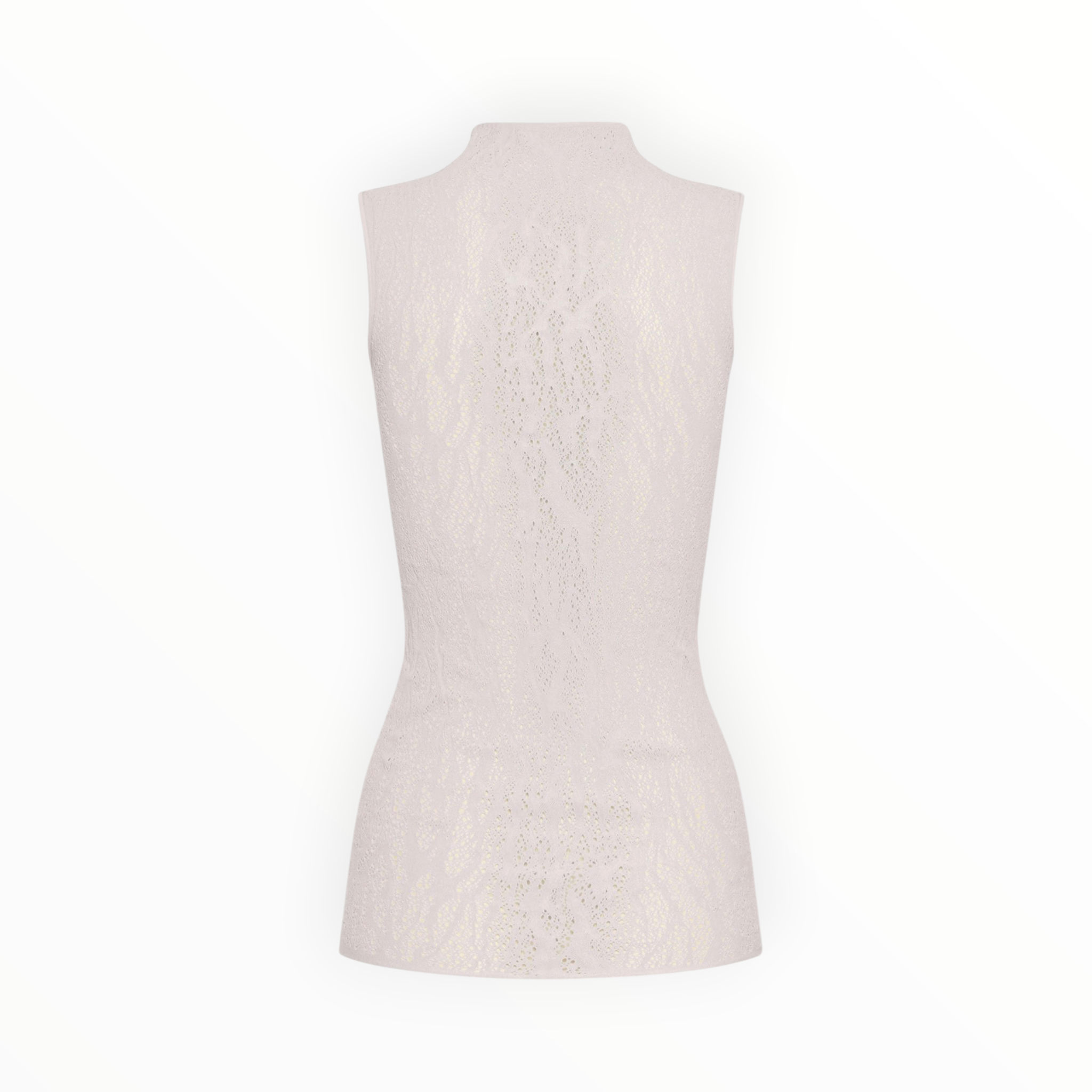 Wolford Snake Lace Top Sleeveless - Platinum