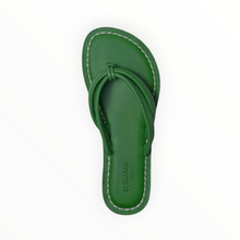 BERNARDO Miami Thong Sandal Kelly Green Antique Calf