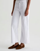AG Jeans Saige Wide Leg Crop - Gallery White