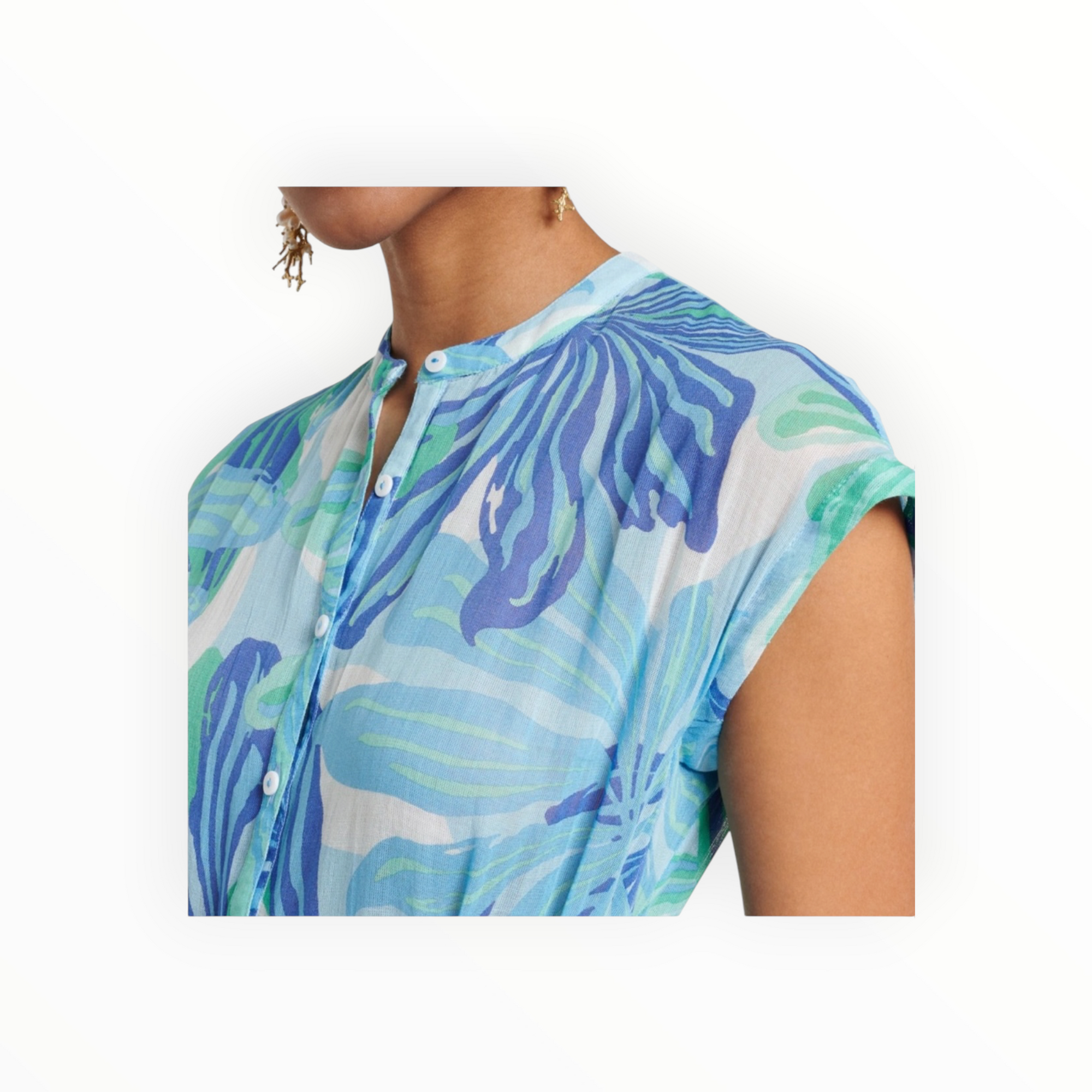 Poupette St. Barth Kora Dress - Blue Seaweed