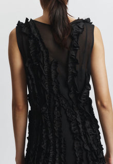 saint art Renata Shift Dress - Black